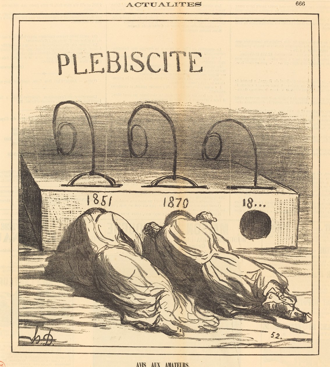 Aviso aos amadores de Honoré Daumier