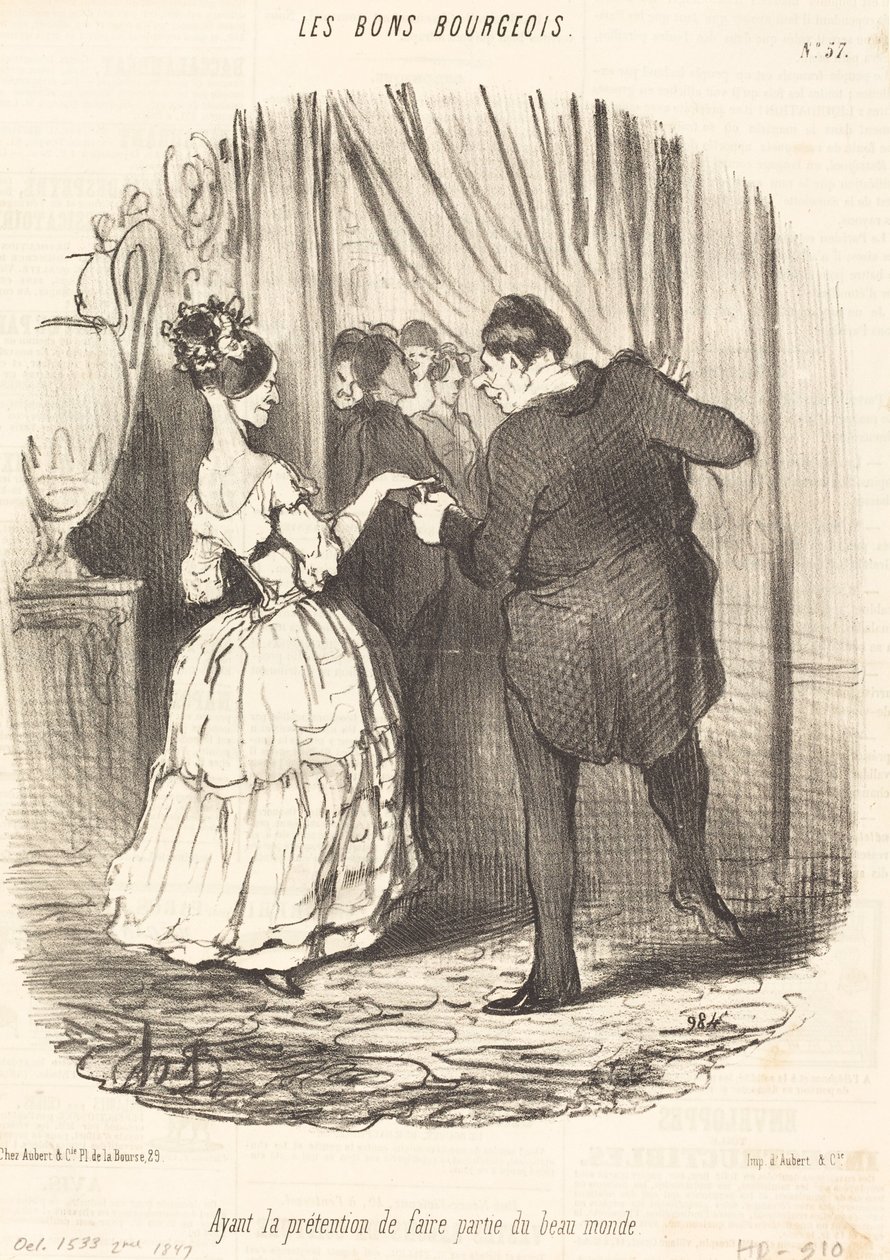 Afirmando ser parte do belo mundo de Honoré Daumier