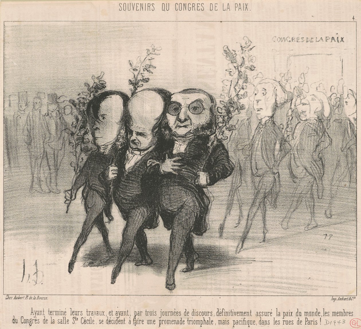 Terminado o seu trabalho... de Honoré Daumier