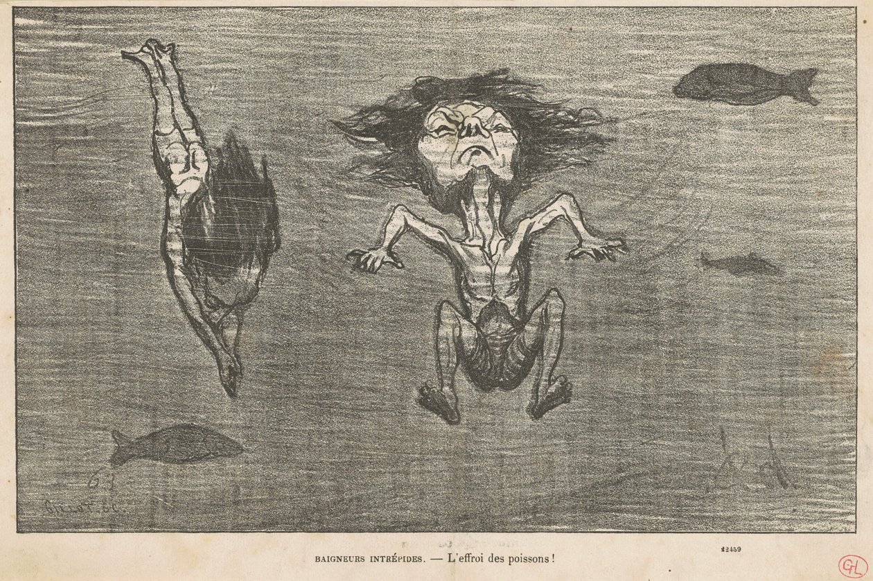 Banhistas intrépidos de Honoré Daumier