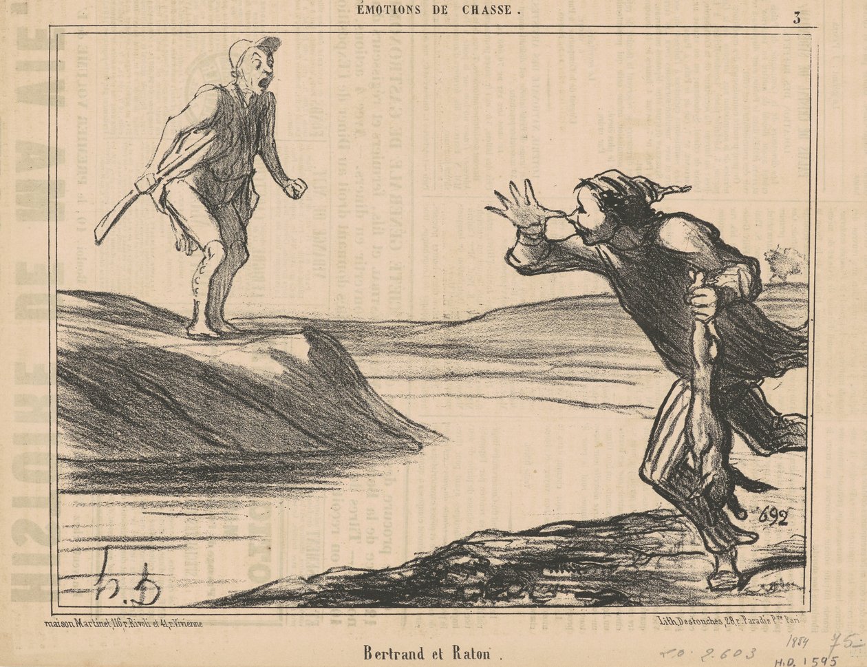 Bertrand e Raton de Honoré Daumier