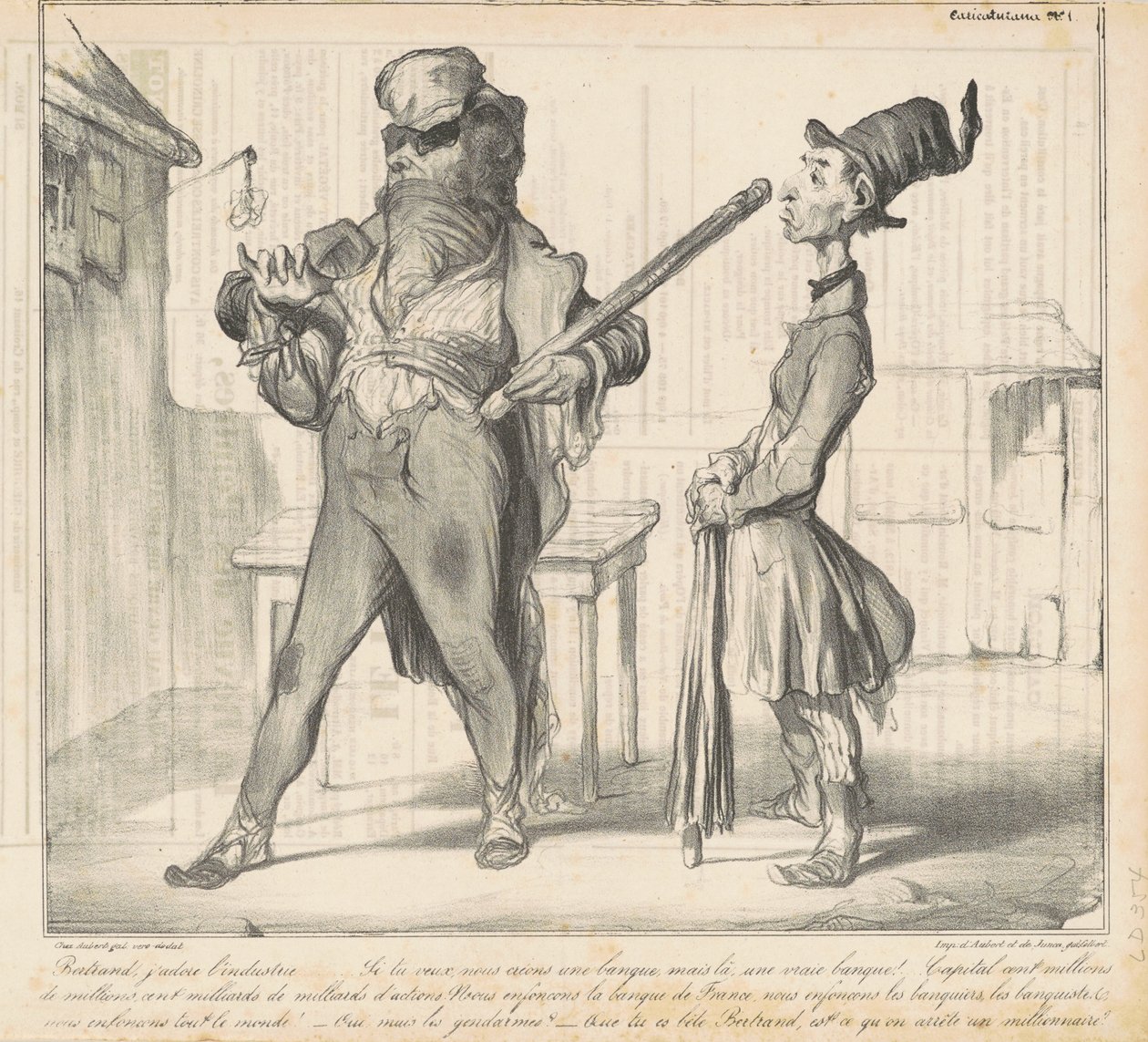 Bertrand, eu amo a indústria... de Honoré Daumier