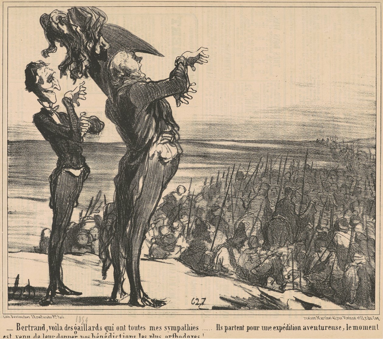 Bertrand, aqui estão alguns companheiros... de Honoré Daumier