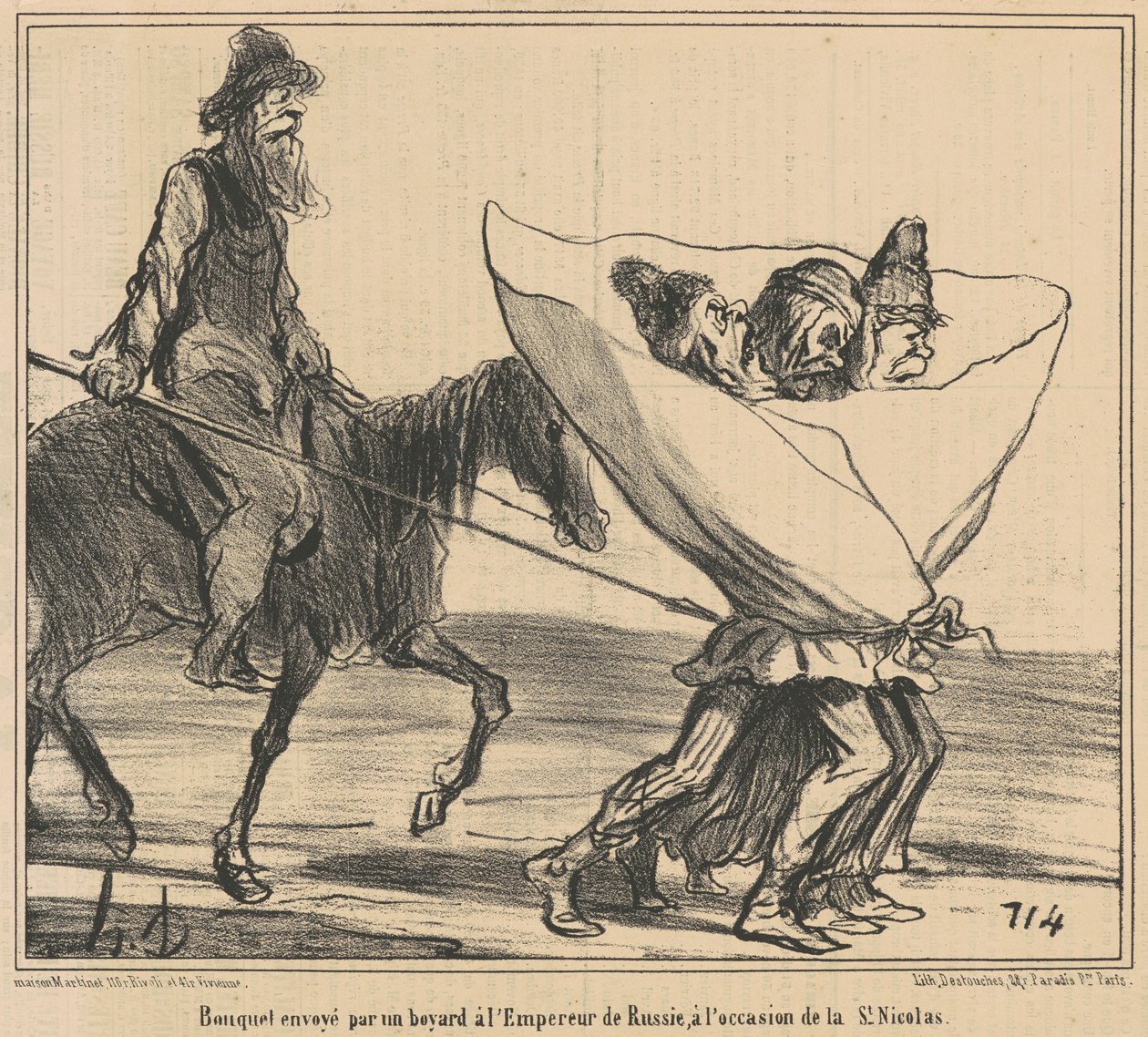 Bouquet enviado... Ao Imperador da Rússia... de Honoré Daumier