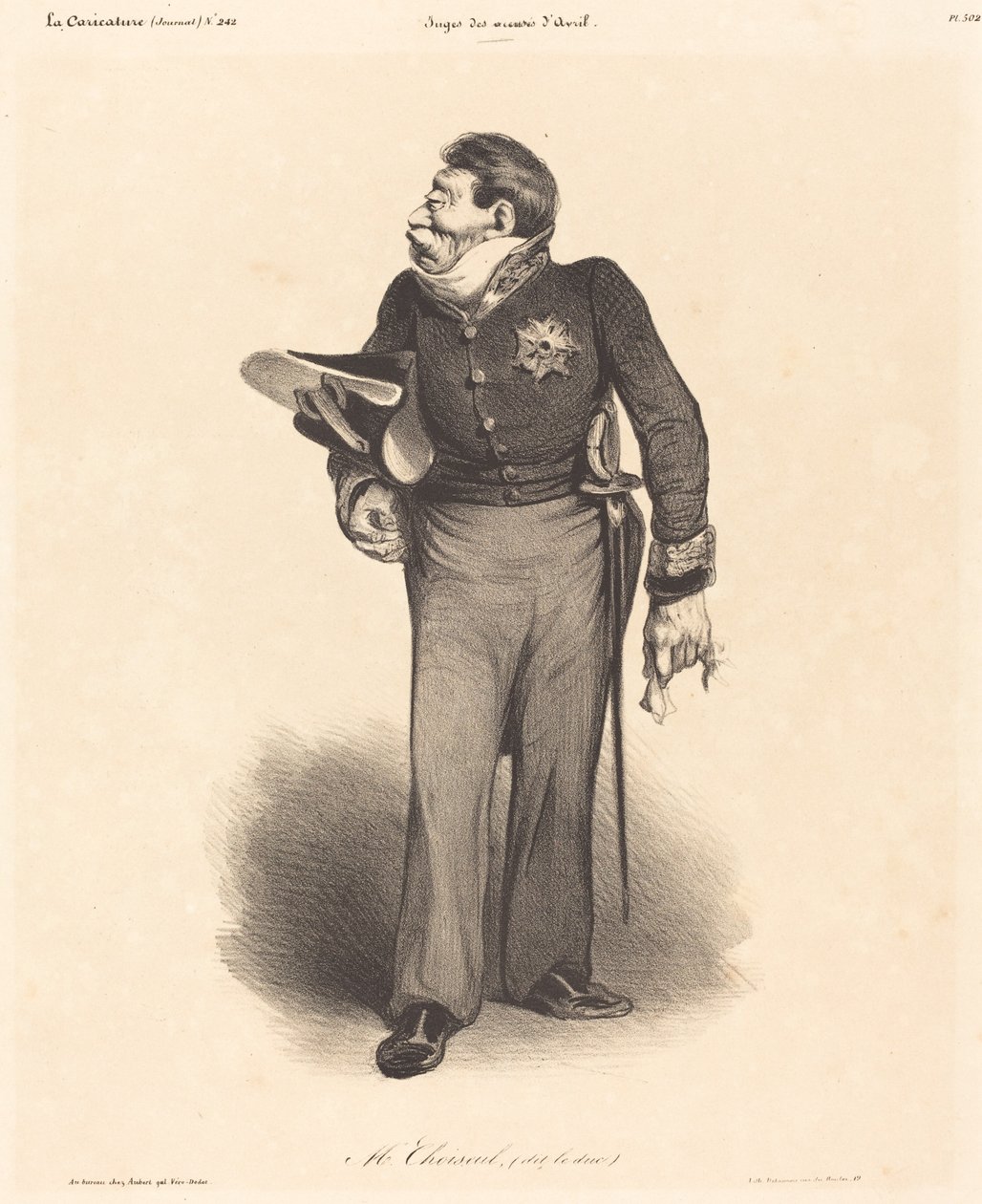 ESTE. Gabriel, Duque de Choiseul de Honoré Daumier