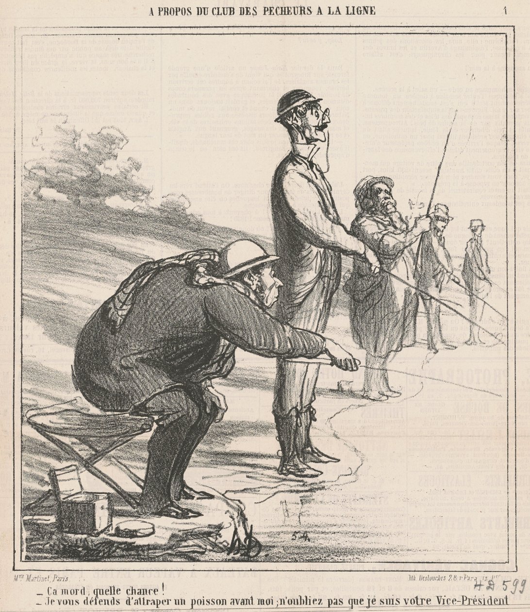 Ele morde, que sorte! Eu te defendo... de Honoré Daumier