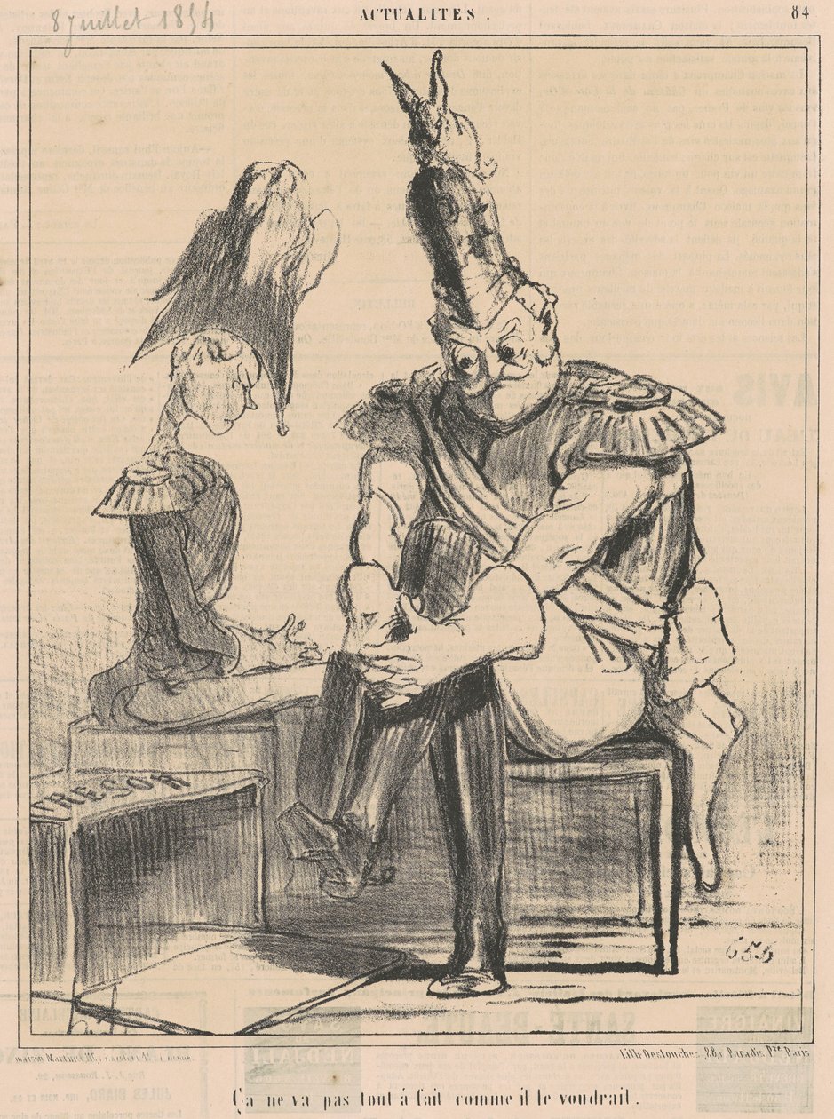 Não vai... como ele gostaria de Honoré Daumier