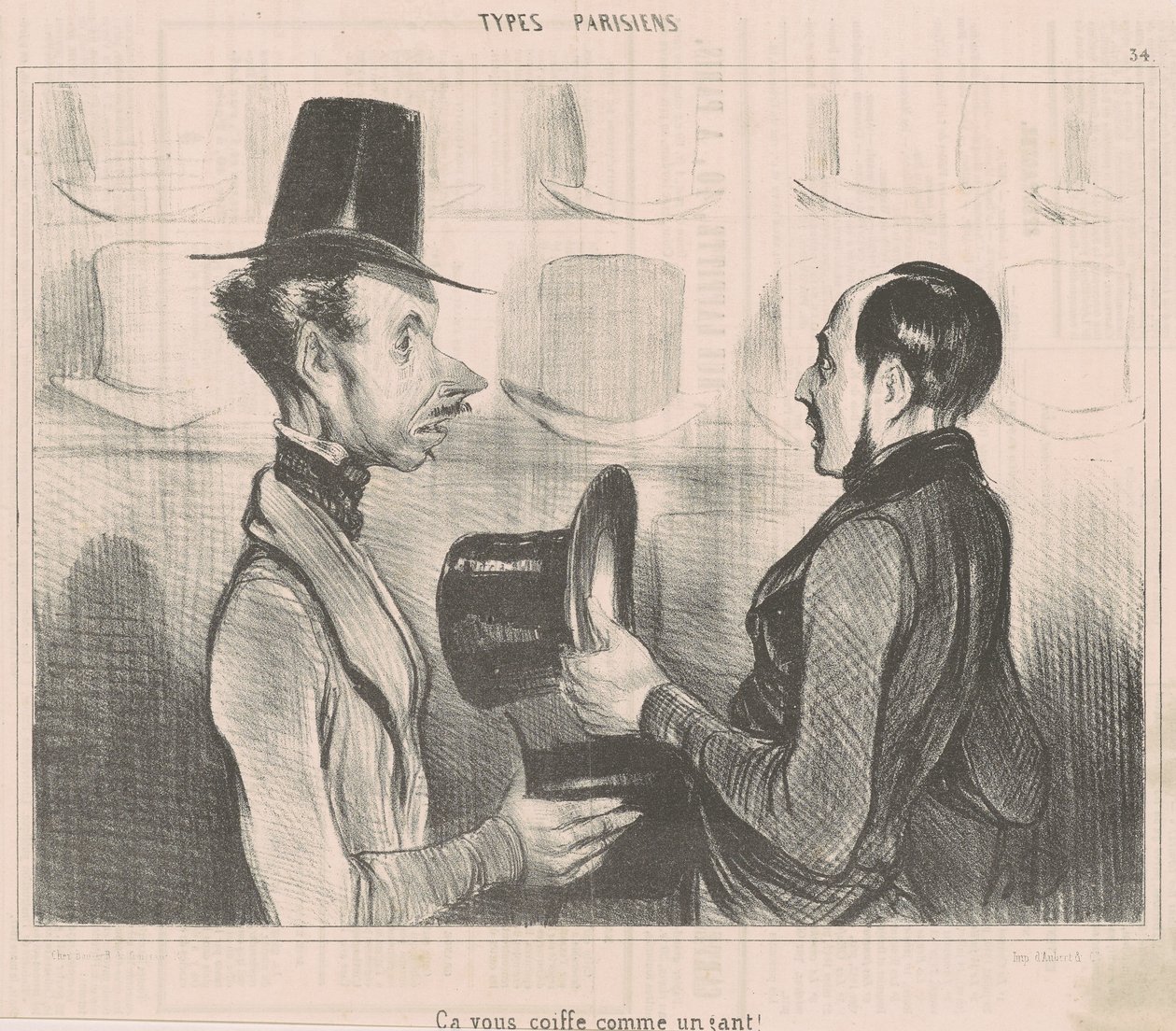 Ele se encaixa em você como uma luva! de Honoré Daumier