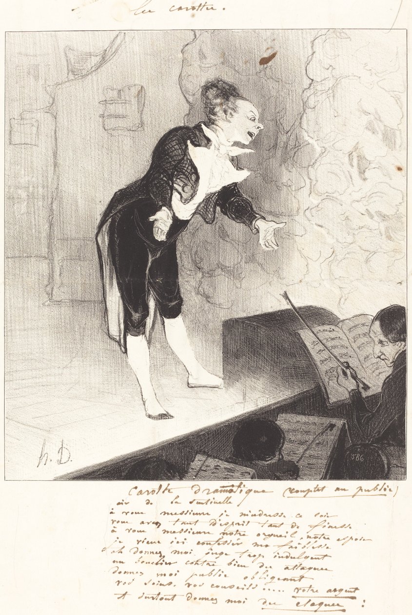 Carotte dramática de Honoré Daumier