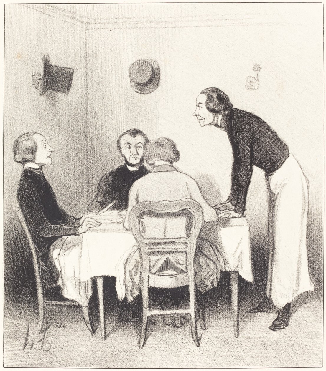 cenoura restaurante de Honoré Daumier