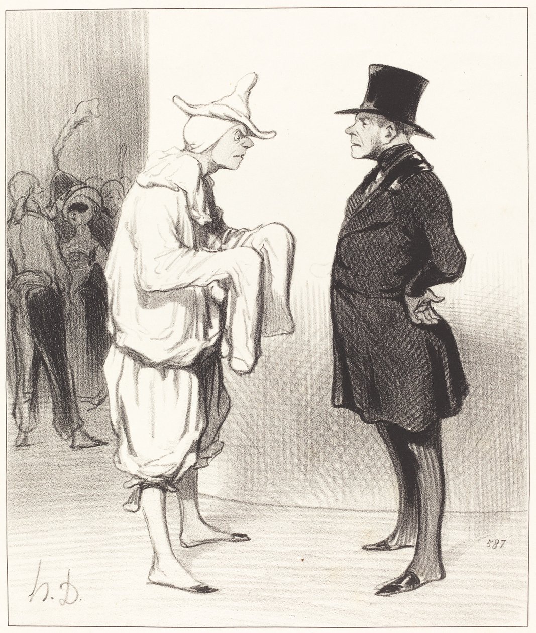 Cenoura de outfielder de Honoré Daumier
