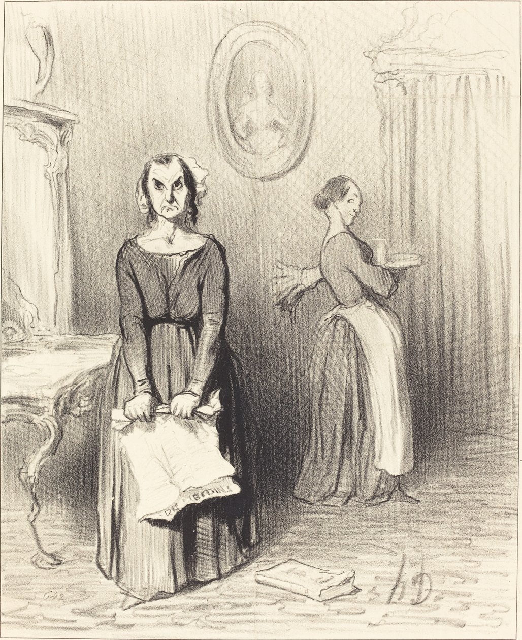 Este jornal acha o meu trabalho lamentável... de Honoré Daumier
