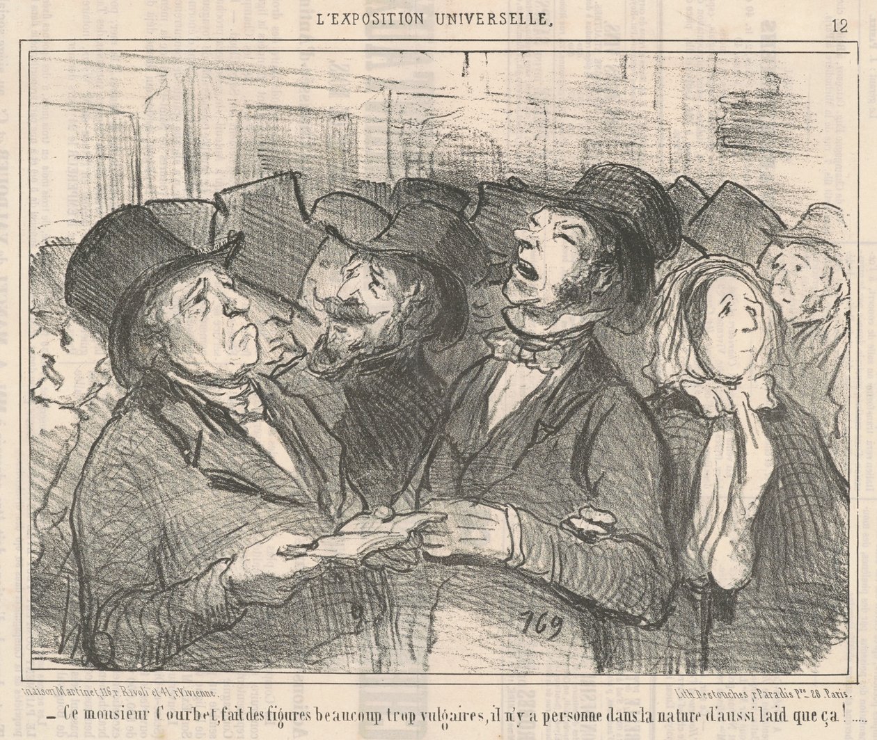 Este senhor Courbet... de Honoré Daumier