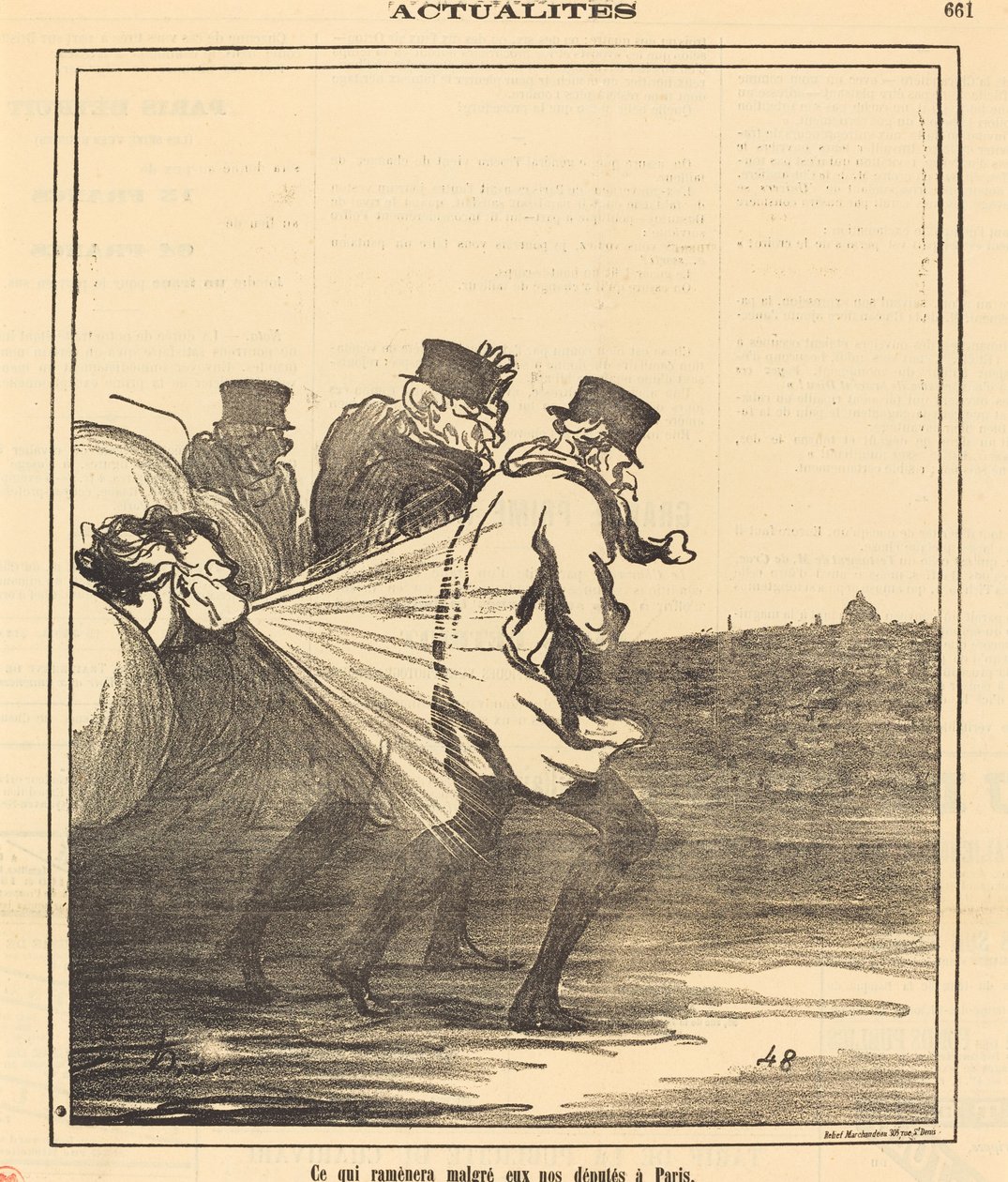 Ce qui ramènera... nos députés em Paris de Honoré Daumier