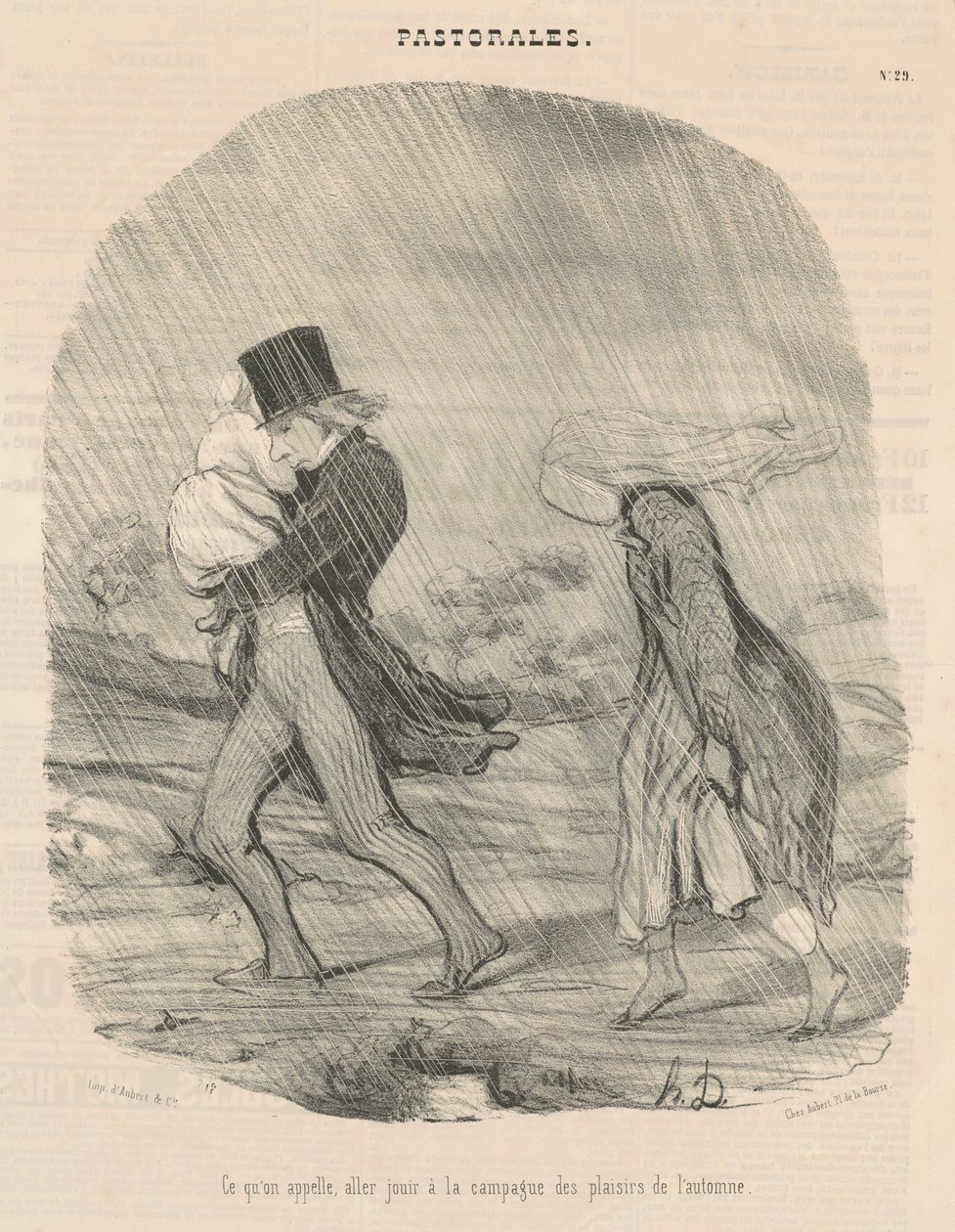 O que chamamos, vai curtir no campo... de Honoré Daumier
