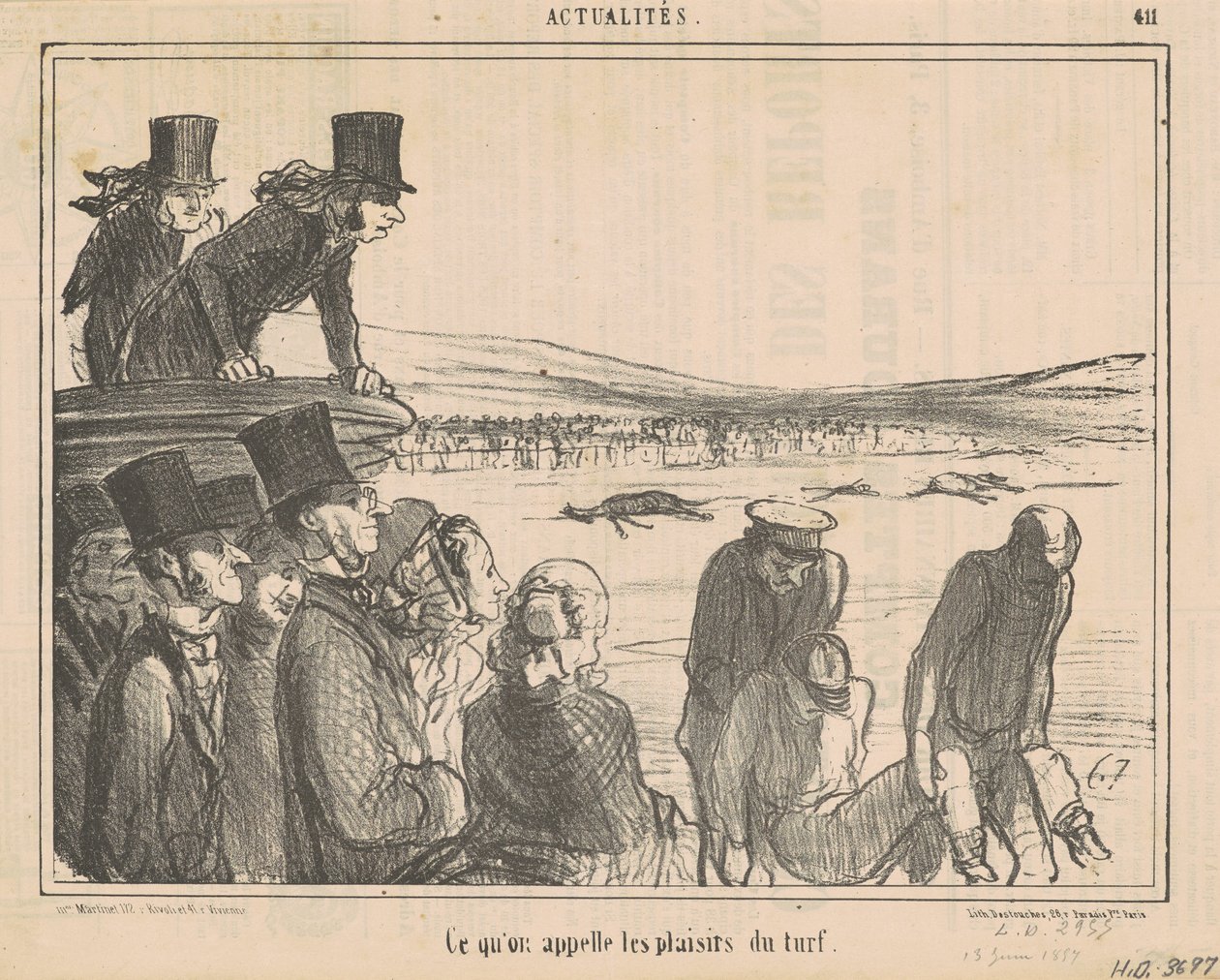 O que chamamos de prazeres do relvado de Honoré Daumier