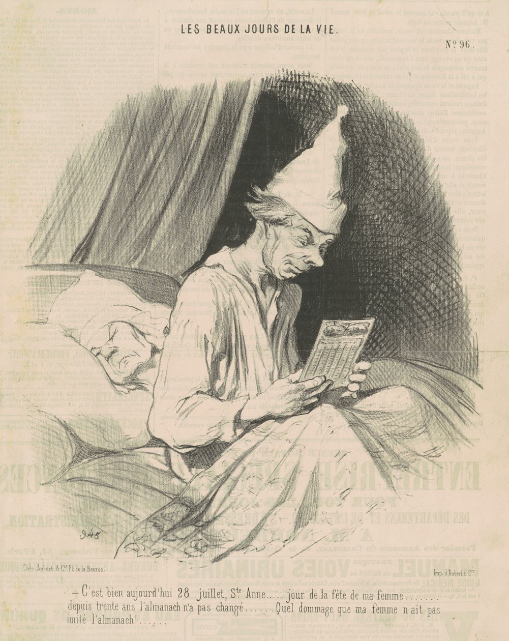 Está bom hoje 28 de julho... de Honoré Daumier