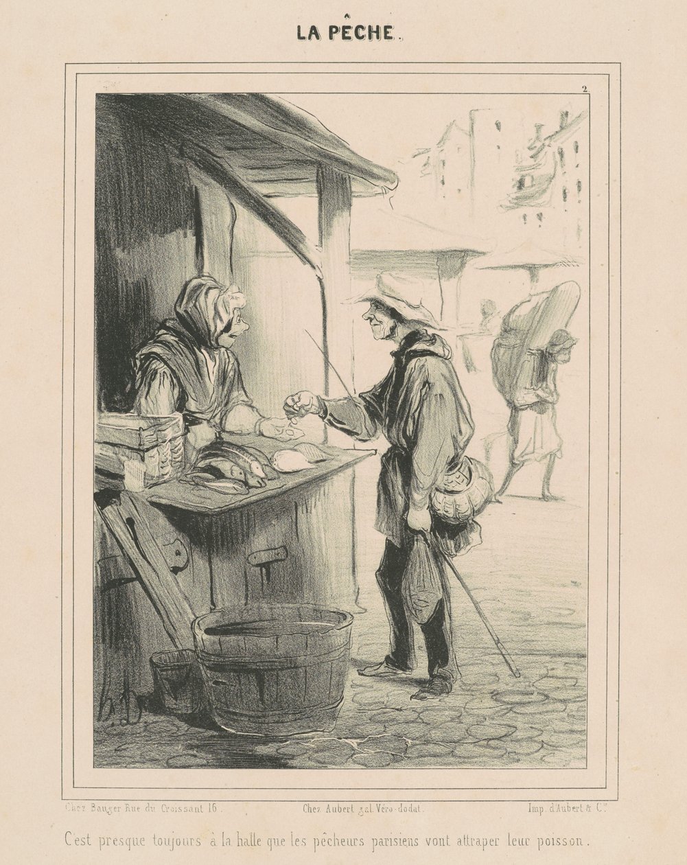 É quase sempre no salão... de Honoré Daumier