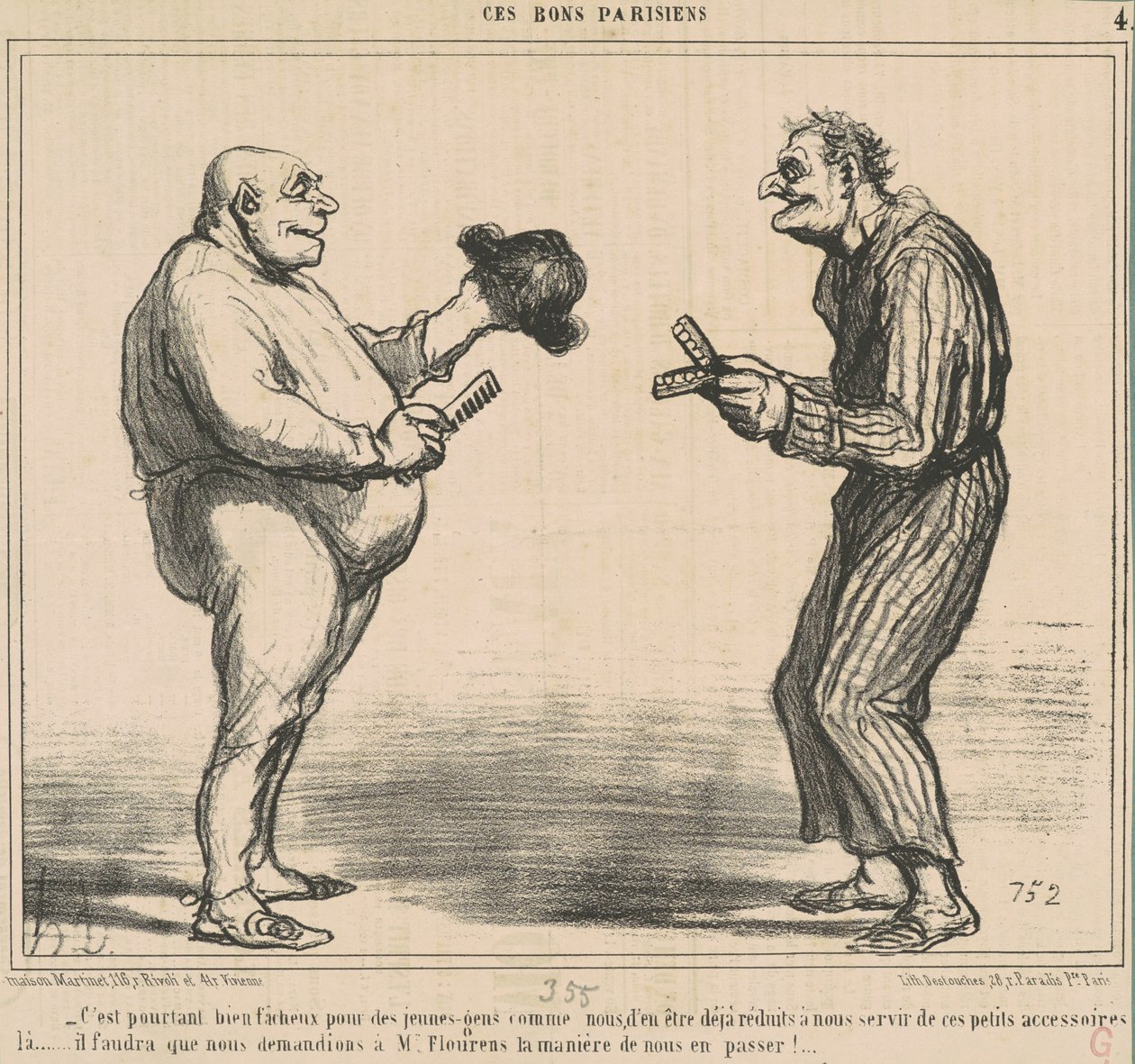 No entanto, é lamentável... de Honoré Daumier