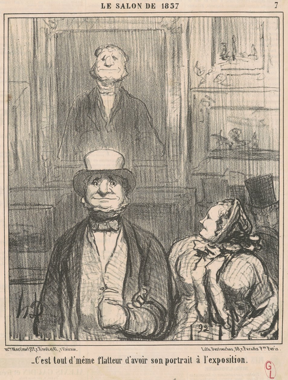 É tudo o mesmo lisonjeiro ter de Honoré Daumier