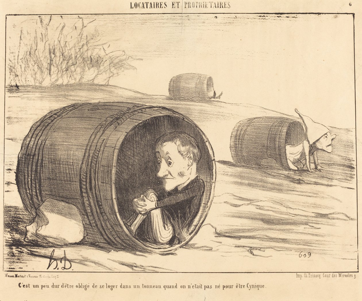 É meio difícil ter que de Honoré Daumier