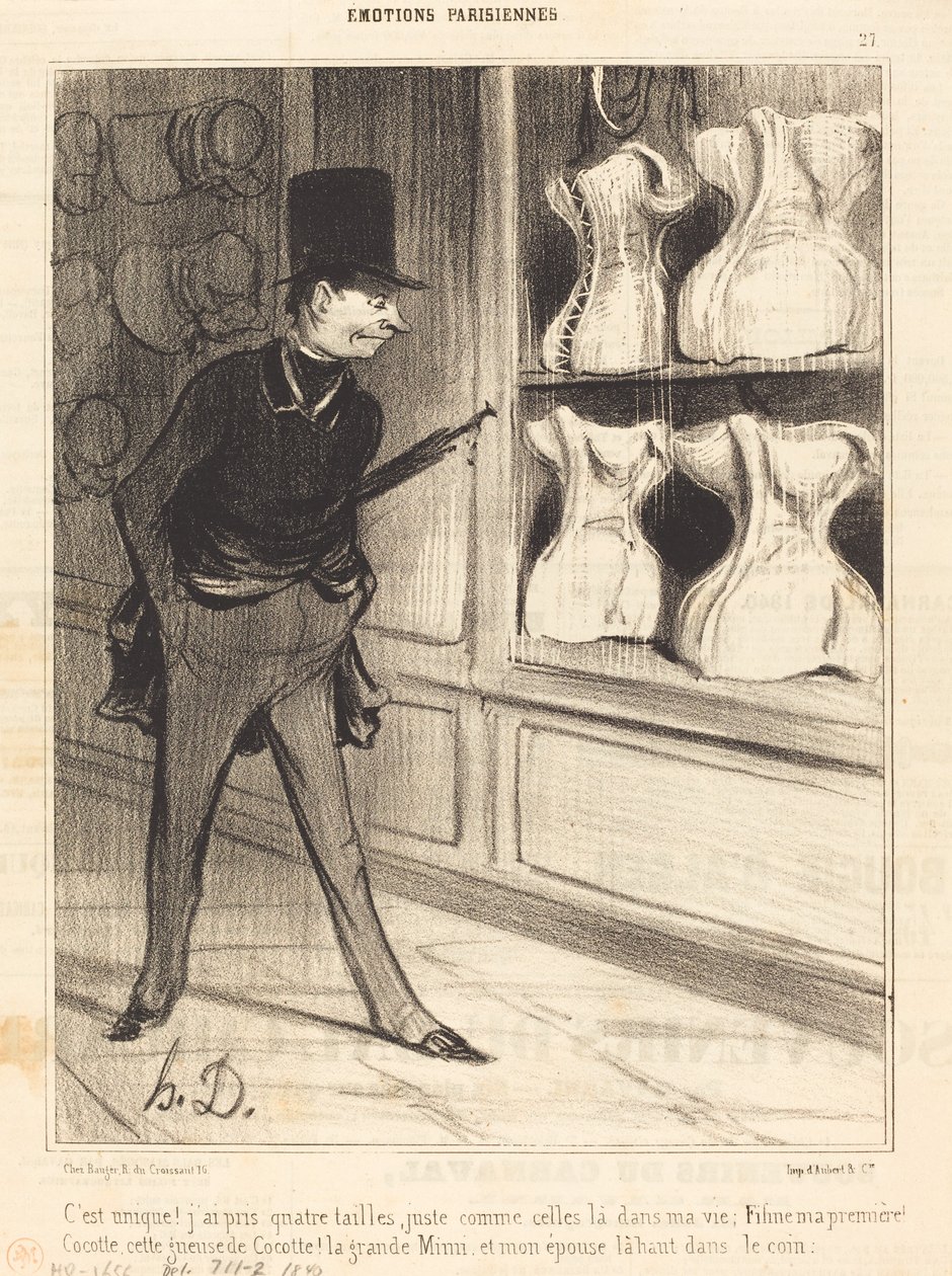 É único! Peguei quatro tamanhos... de Honoré Daumier