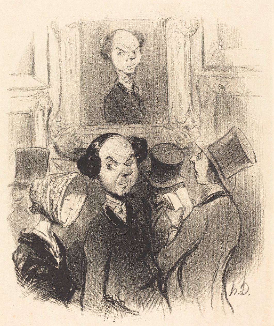 Charmé de se voir exposé... de Honoré Daumier