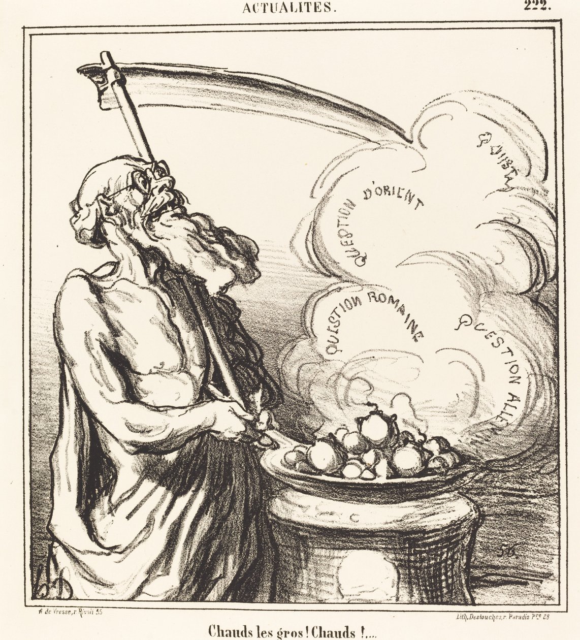 Grandes caras quentes! quente!... de Honoré Daumier