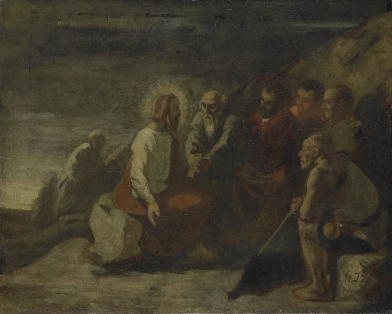 Cristo e seus discípulos de Honoré Daumier
