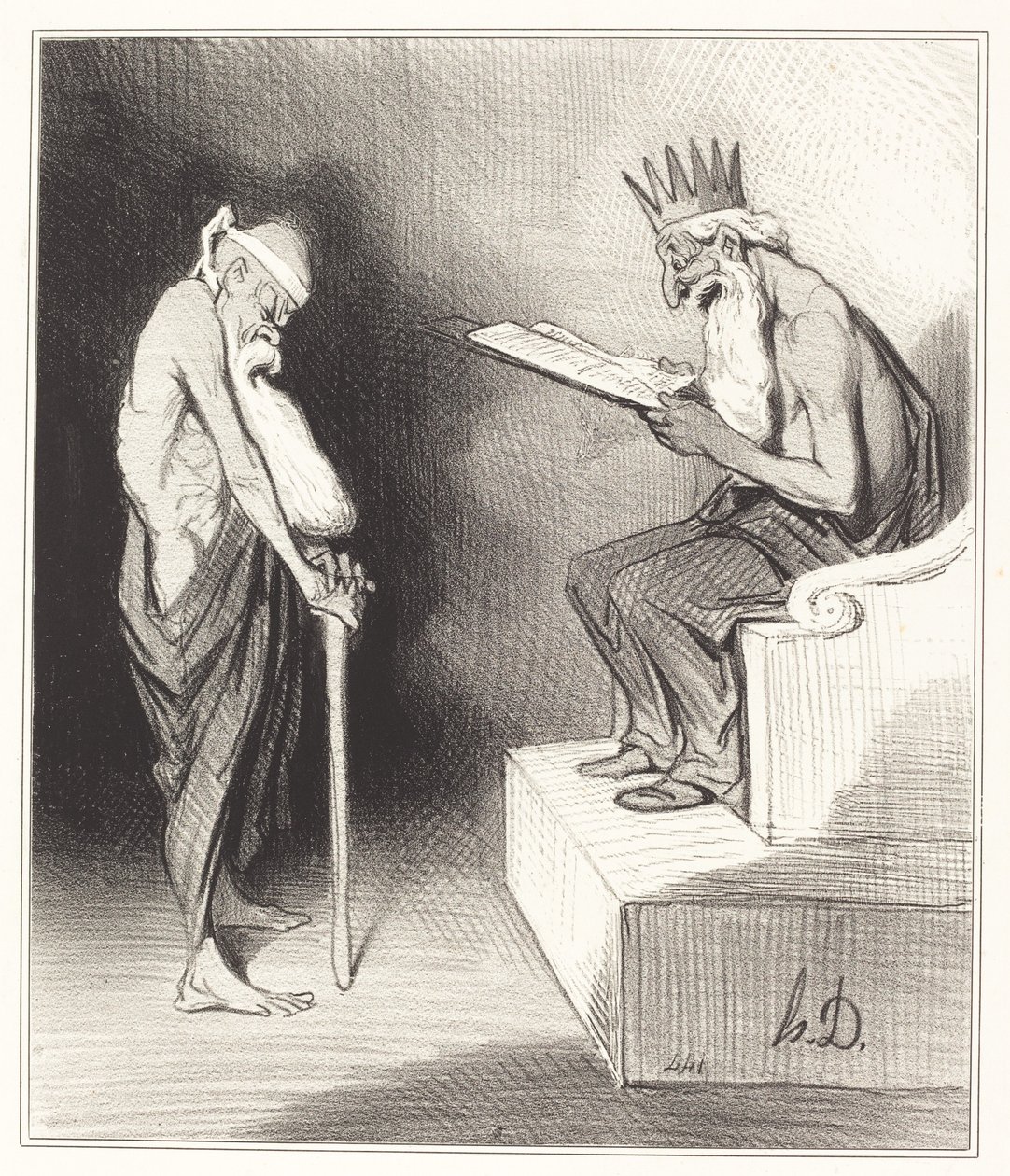 Clemência de Minos de Honoré Daumier