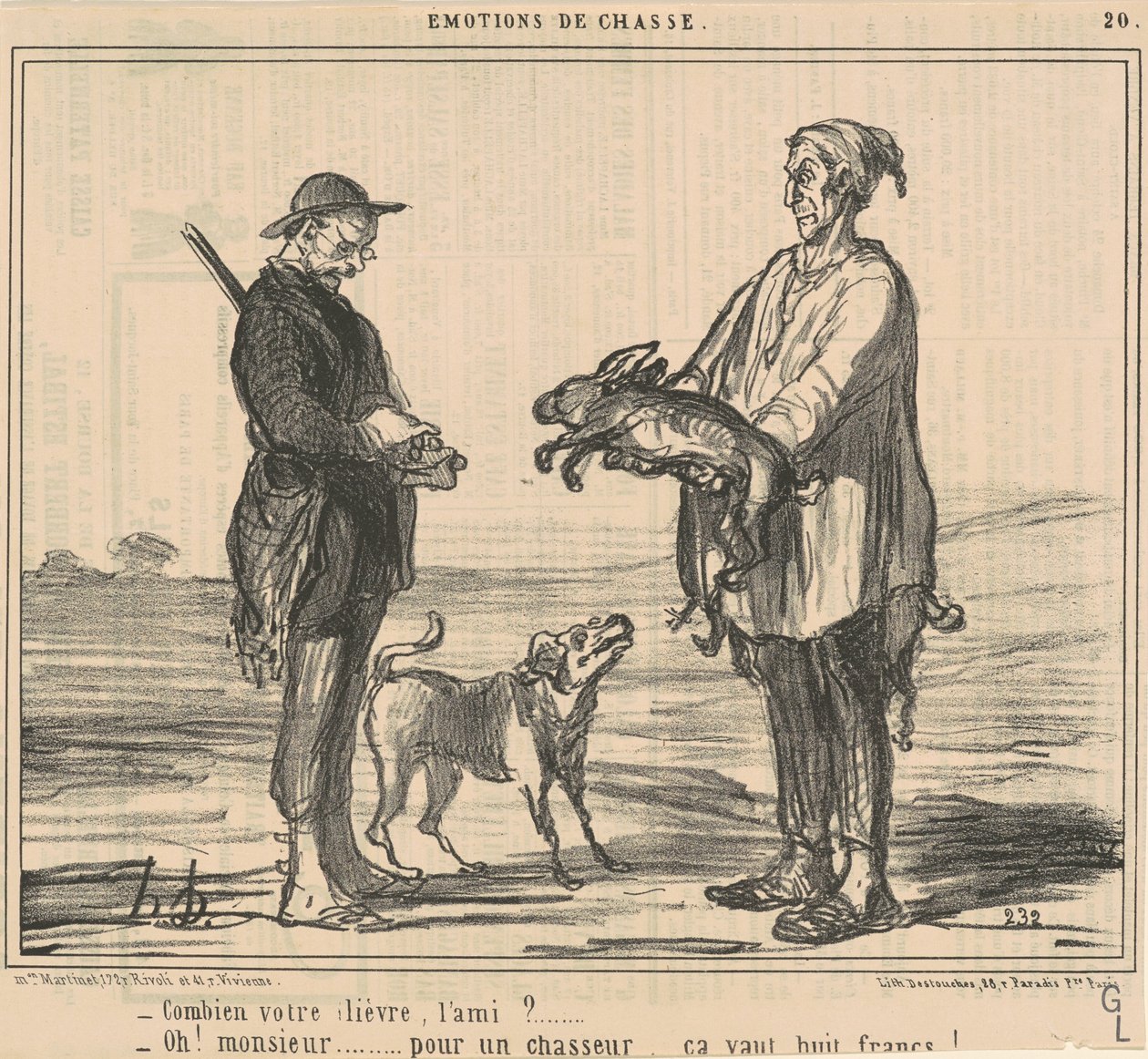Quanto sua lebre, amigo? de Honoré Daumier