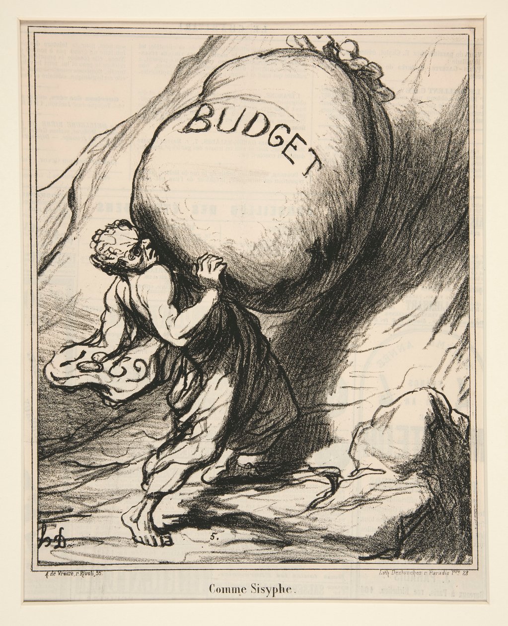 Como Sísifo, de Actualites de Honoré Daumier