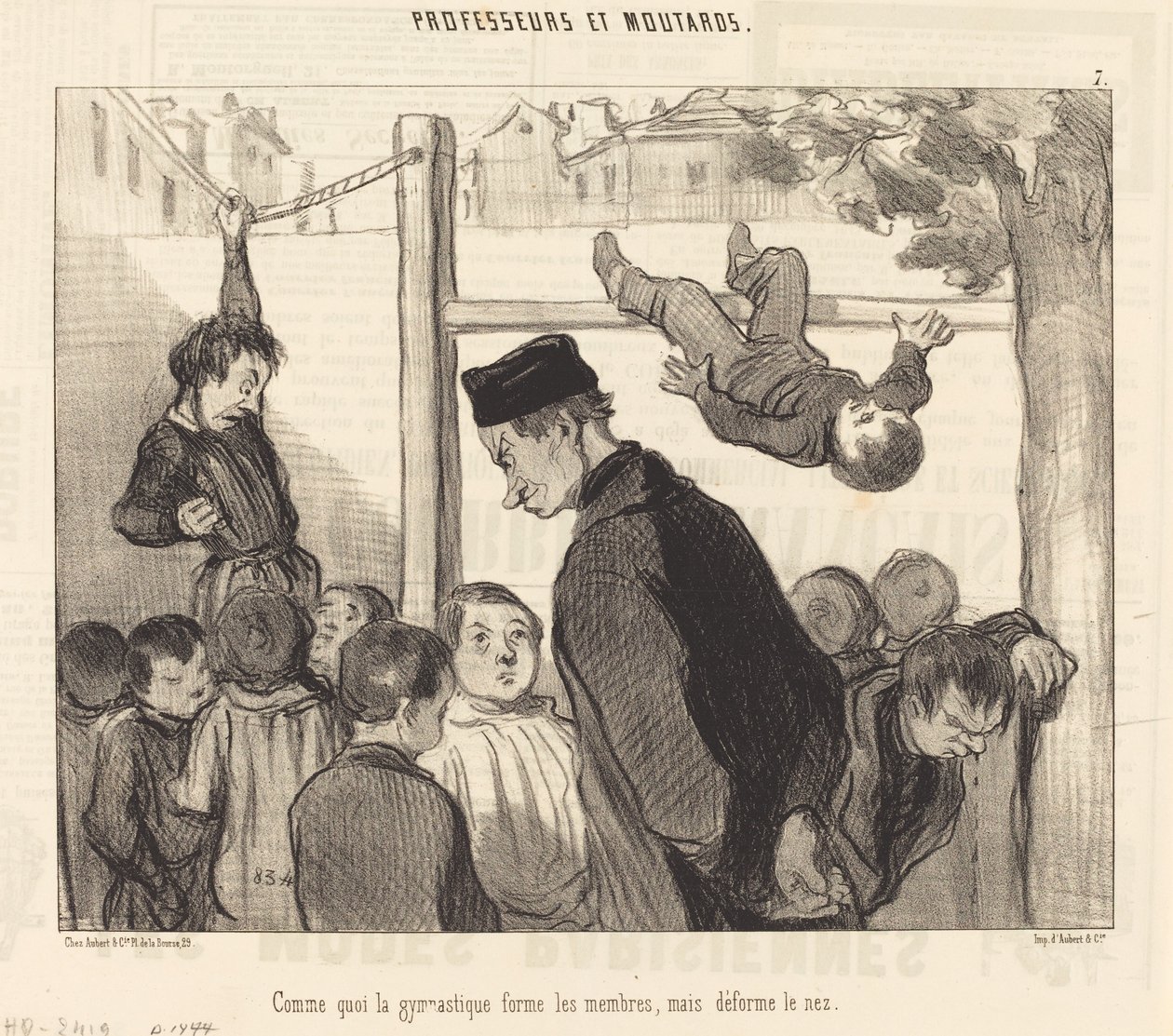 Comme quoi la gymnastique forme les membres... de Honoré Daumier
