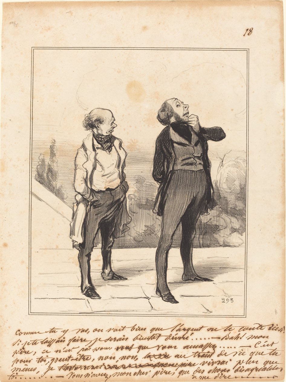 Enquanto vais... de Honoré Daumier