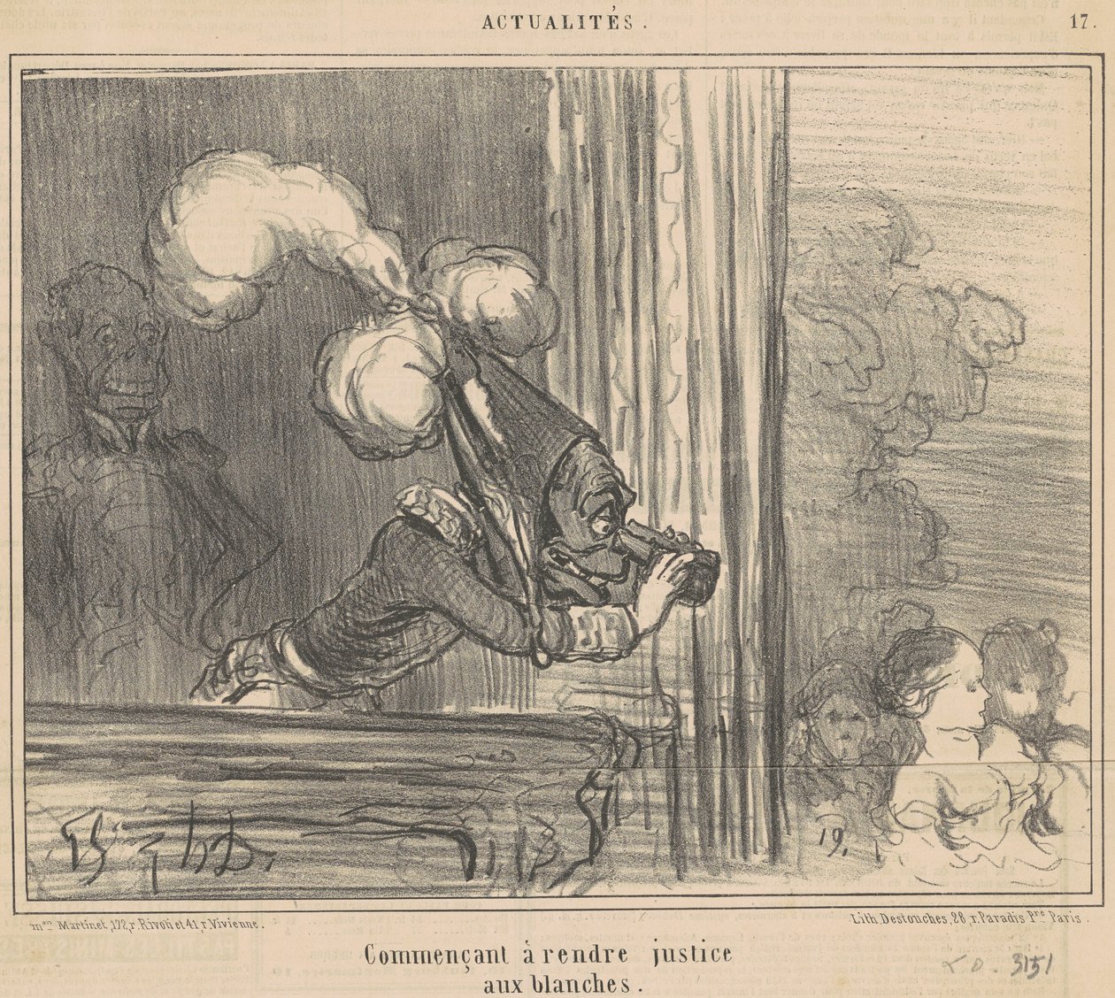Começando a fazer justiça aos brancos de Honoré Daumier