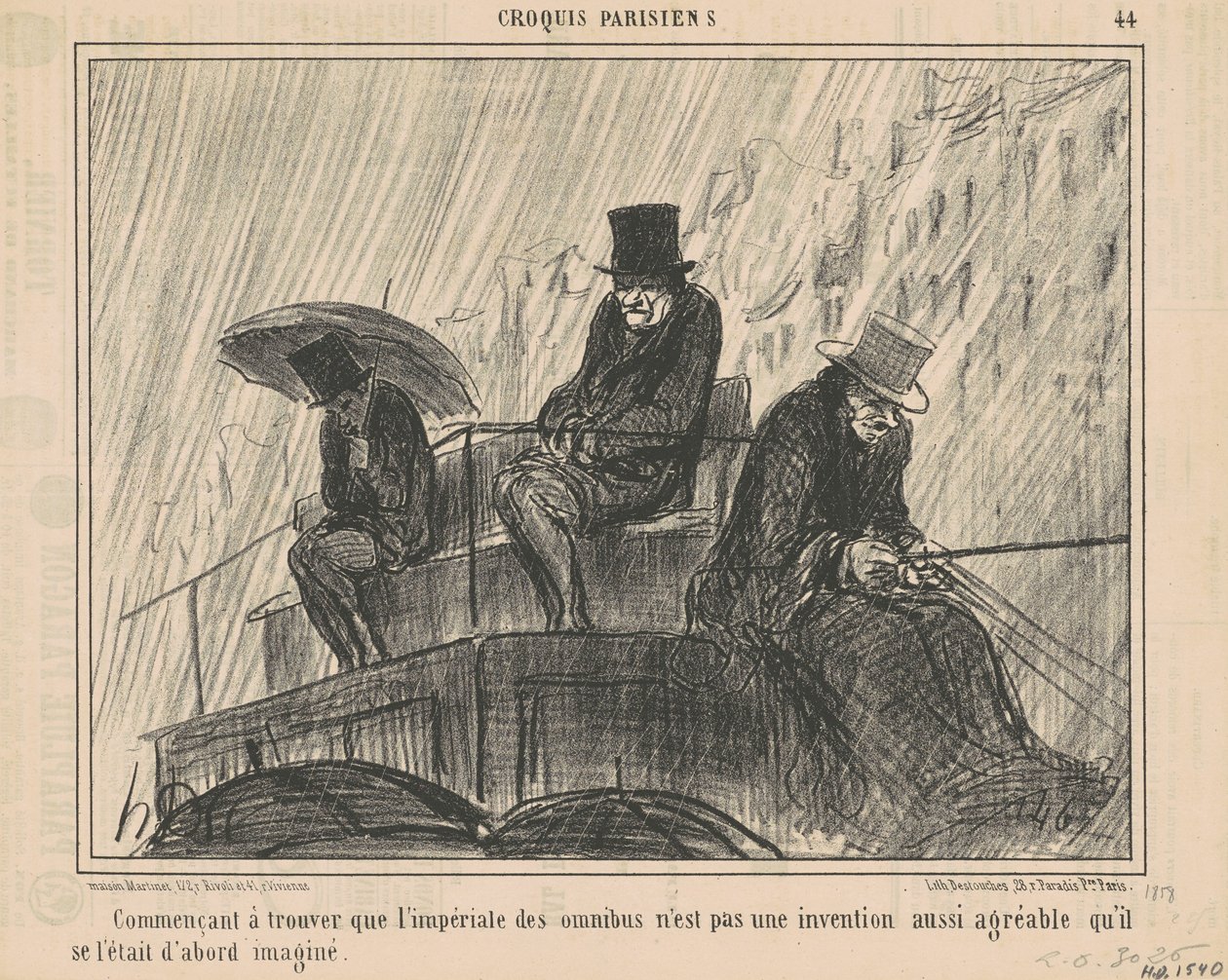 Começando a descobrir que o imperial ... de Honoré Daumier