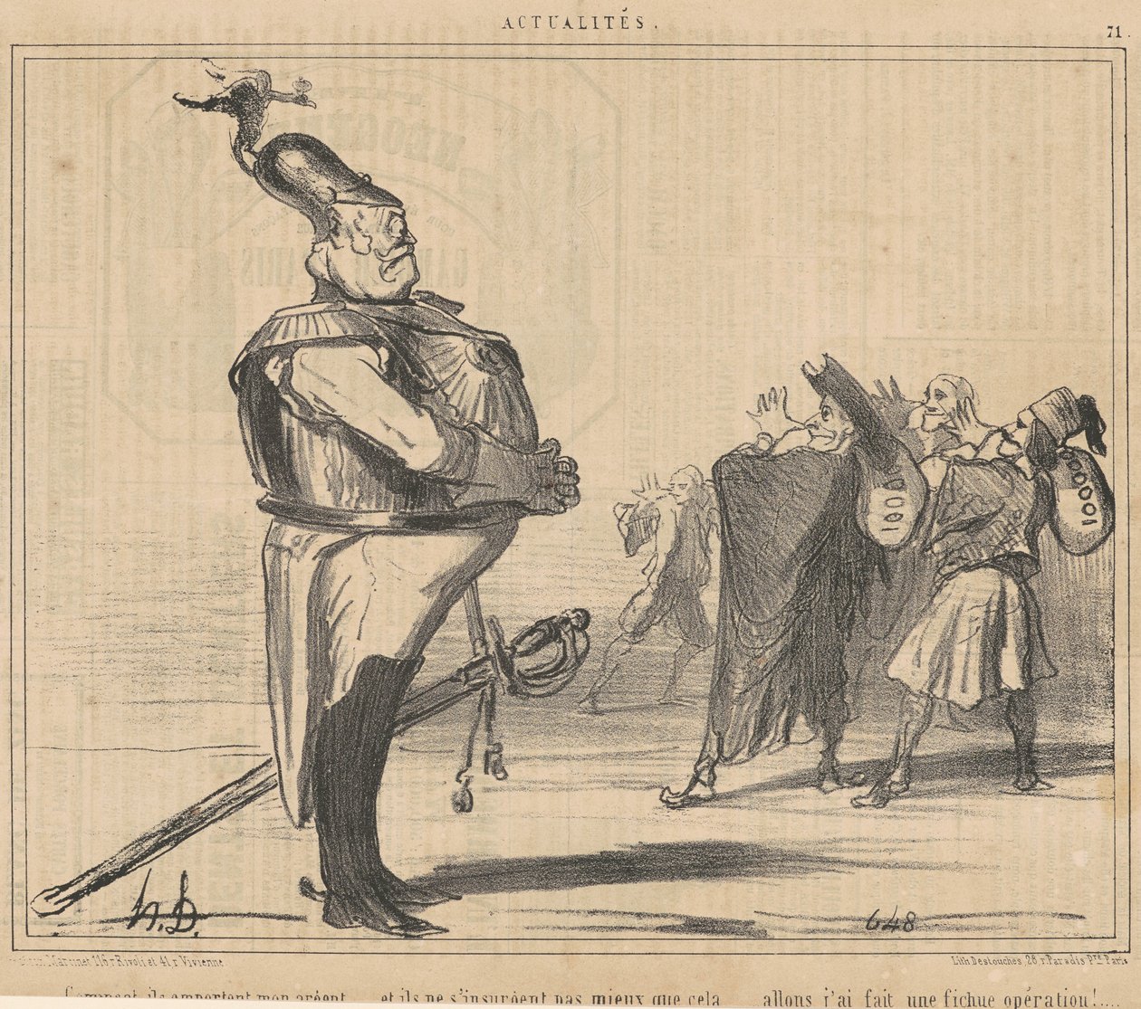 Como, eles tiram meu dinheiro... de Honoré Daumier