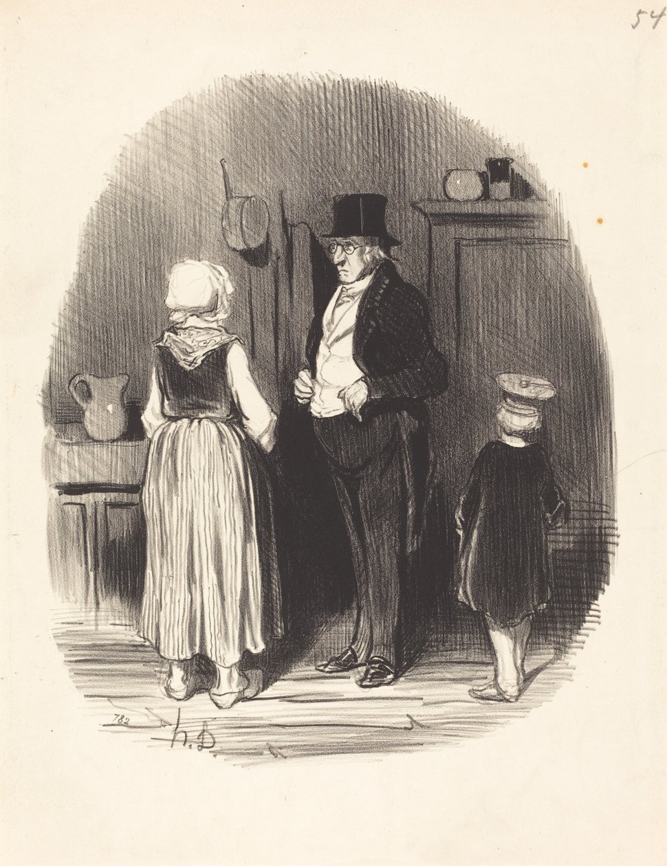 Comente!... tous mes moutons sont morts... de Honoré Daumier