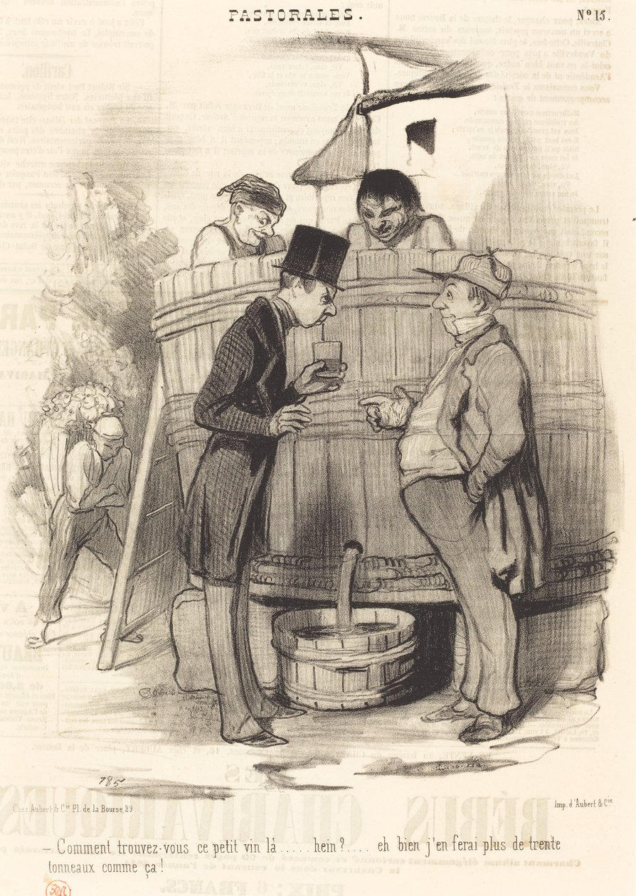 Como você encontra este pequeno vinho... de Honoré Daumier