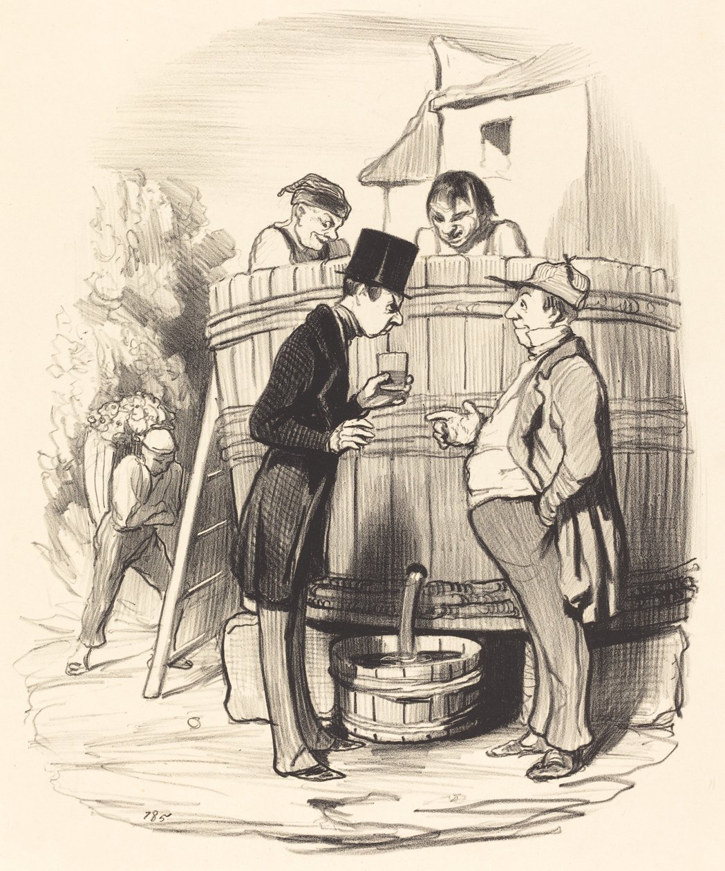 Como você encontra este pequeno vinho... de Honoré Daumier