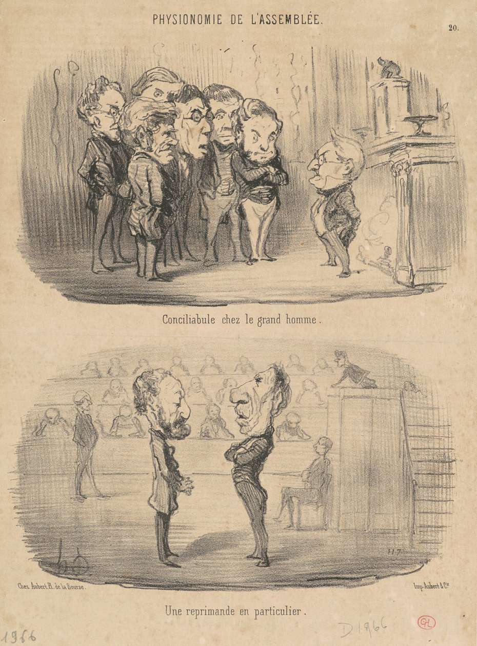 Conciliabule com o grande homem de Honoré Daumier