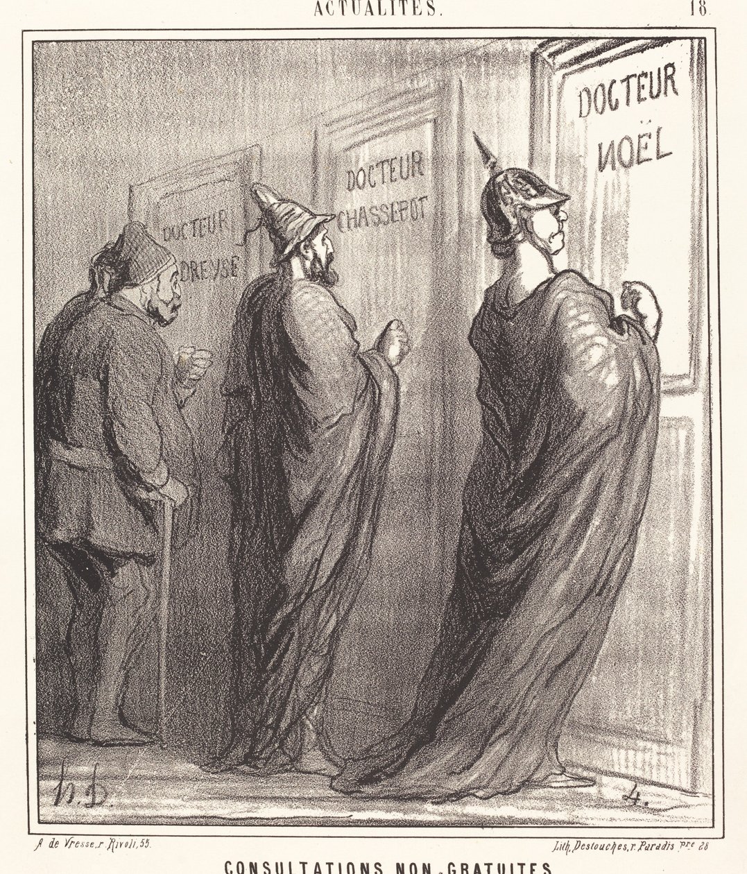 Consultas não gratuitas de Honoré Daumier