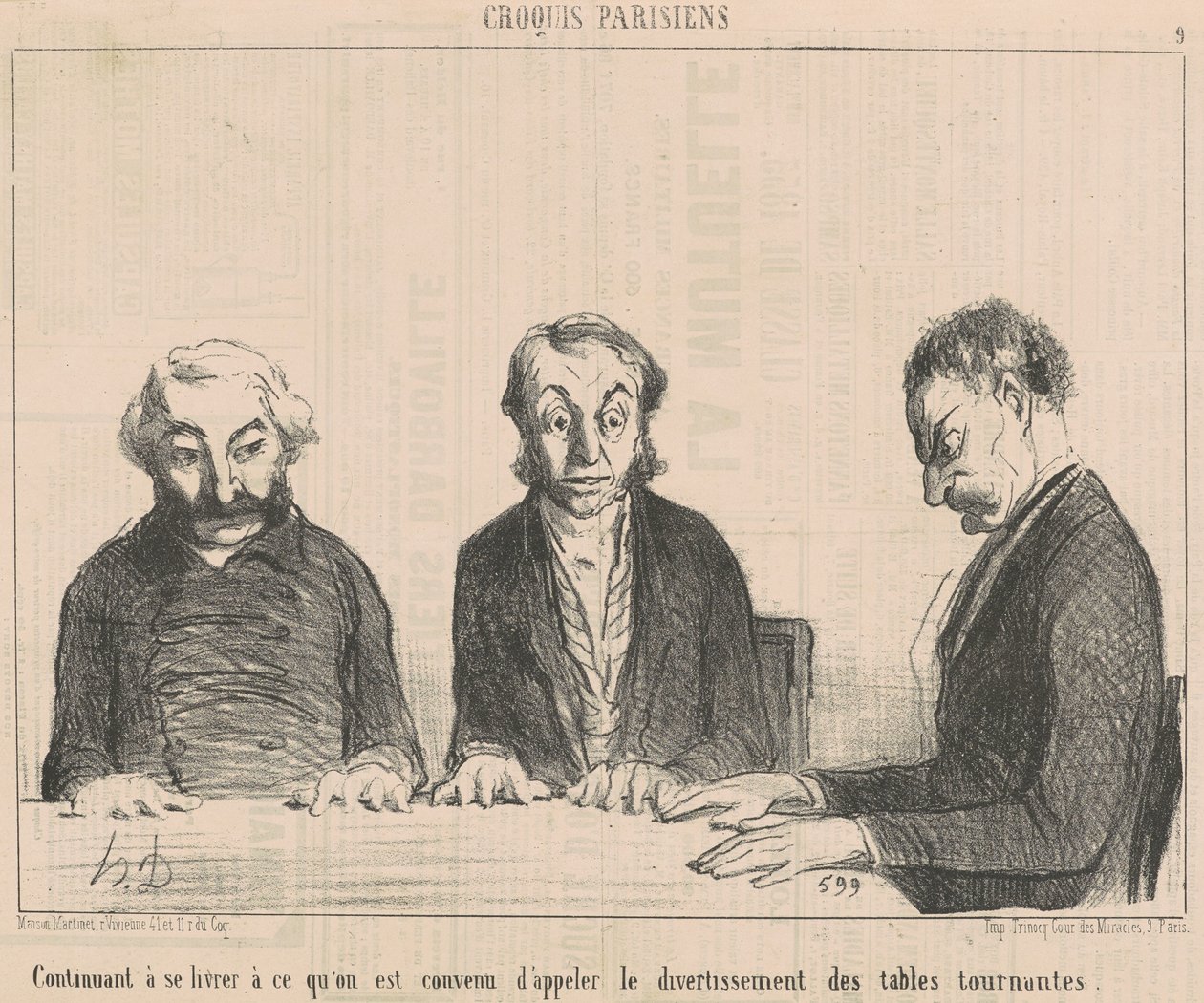 Continuando... Entretenimento de toca-discos... de Honoré Daumier