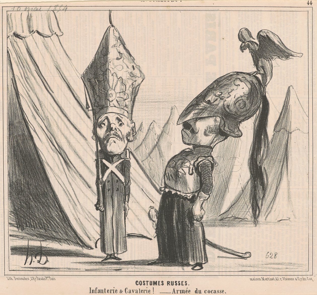 Costumes russos de Honoré Daumier