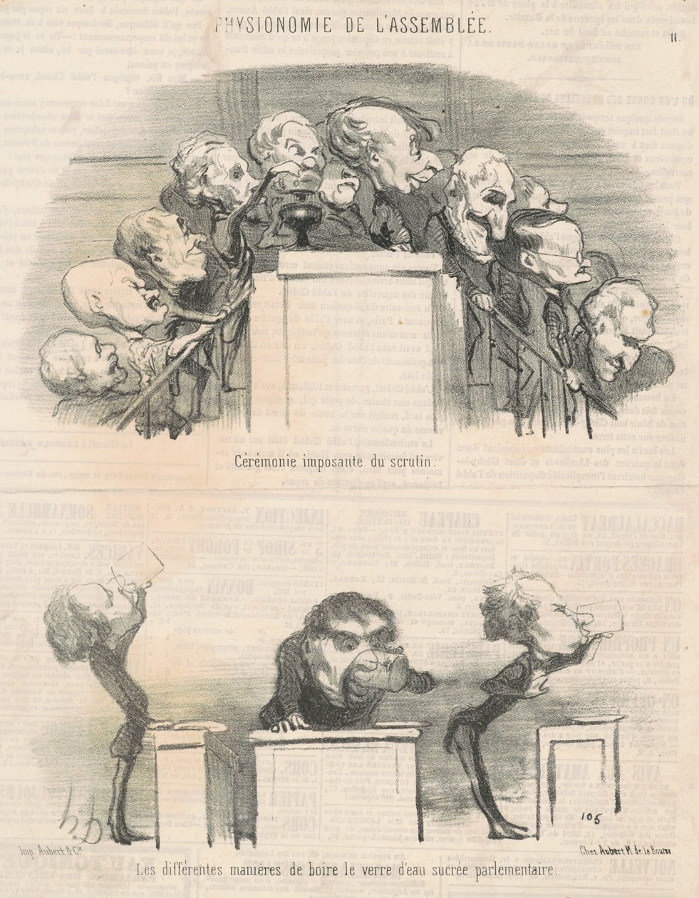Grande Cerimônia de Votação de Honoré Daumier