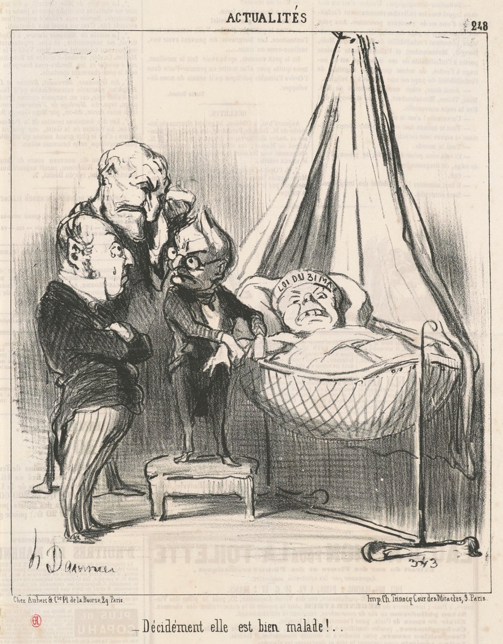 Ela definitivamente está doente! de Honoré Daumier
