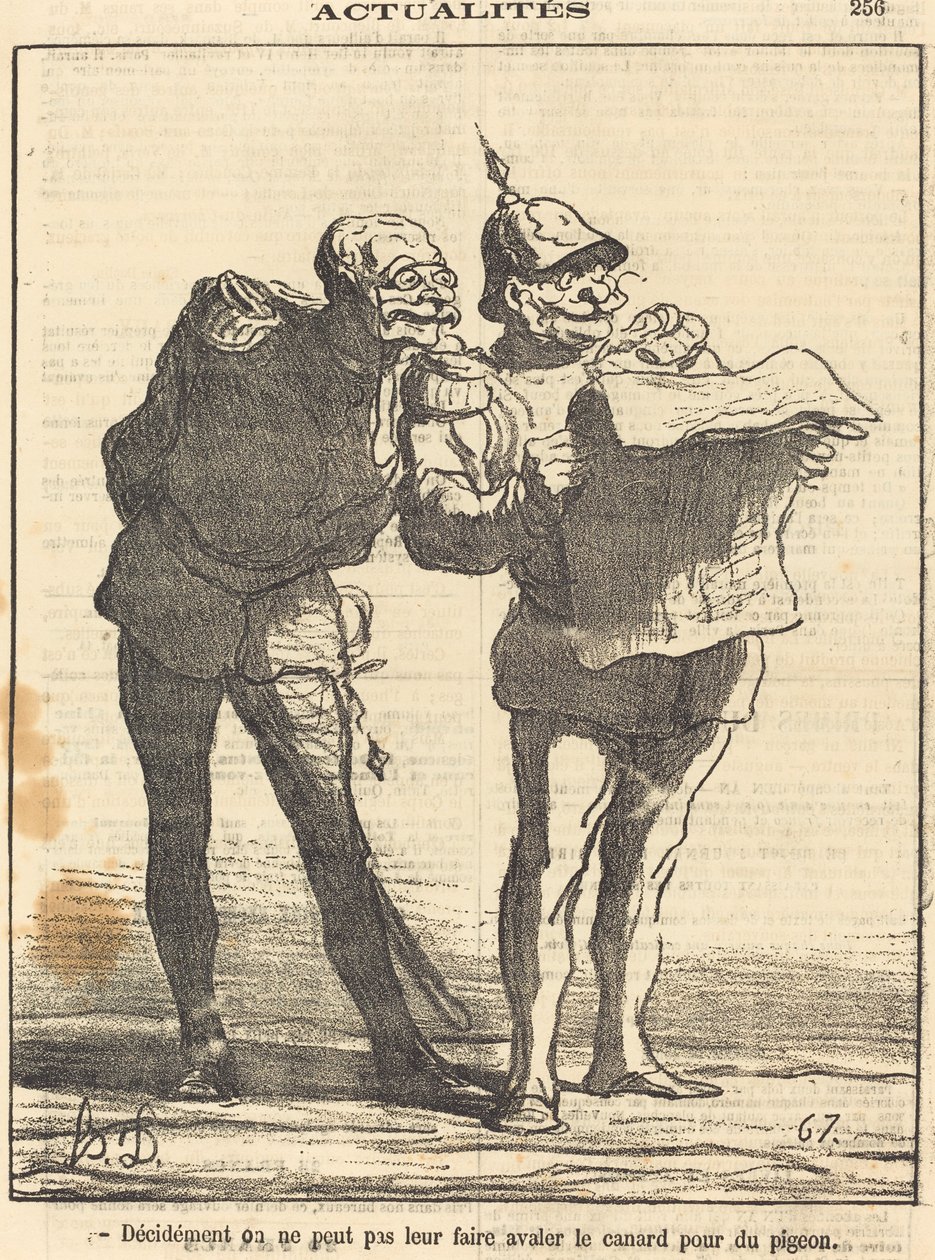Obviamente não podemos... de Honoré Daumier