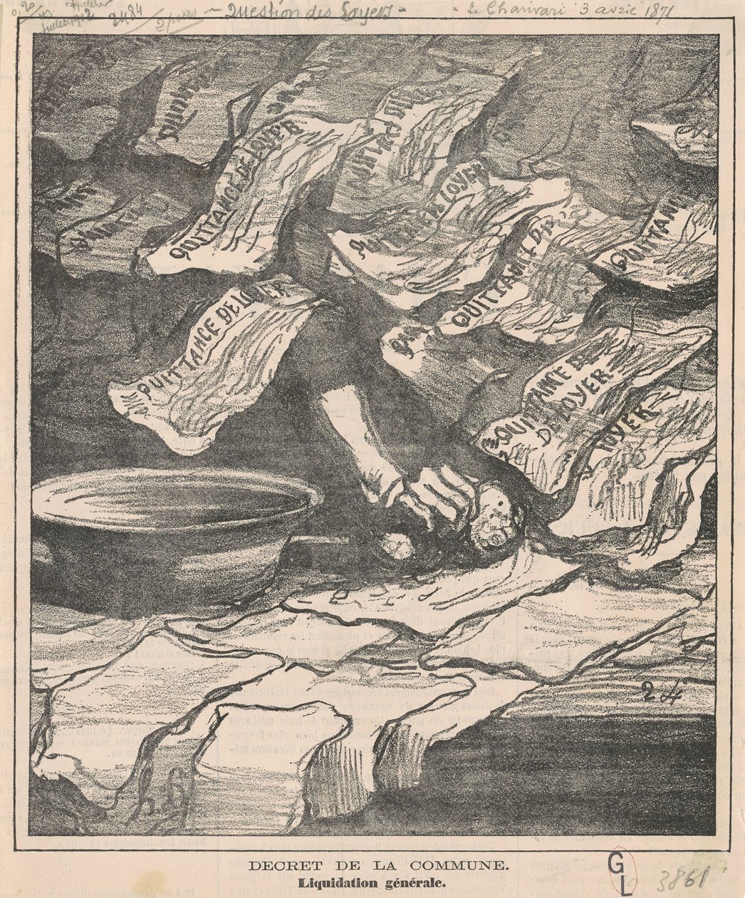 decreto da comuna de Honoré Daumier