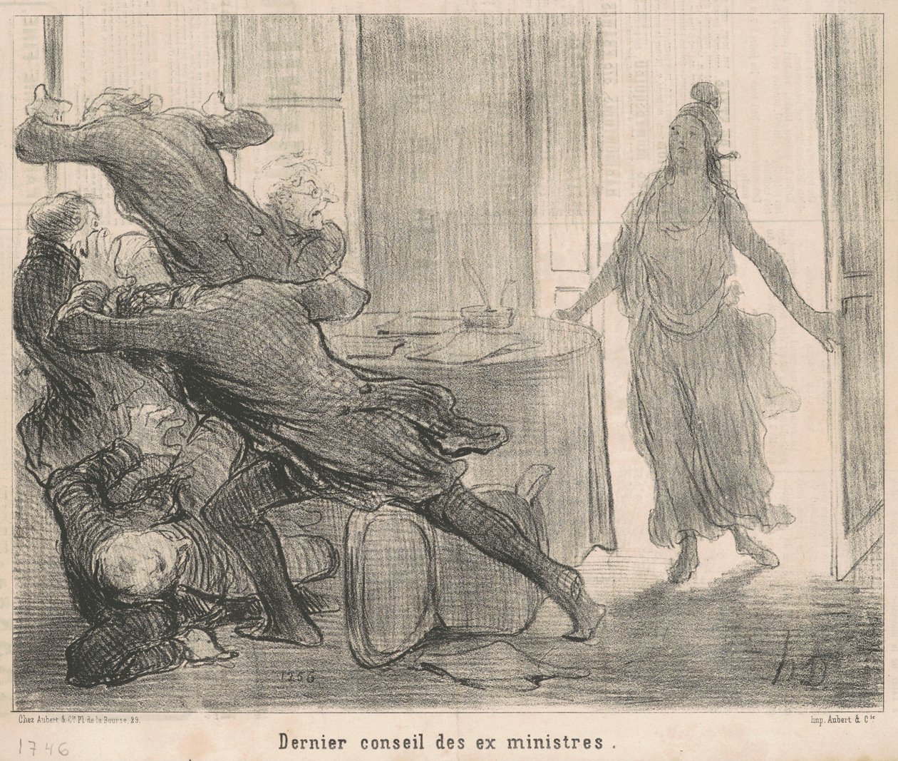 Último conselho de ex-ministros de Honoré Daumier