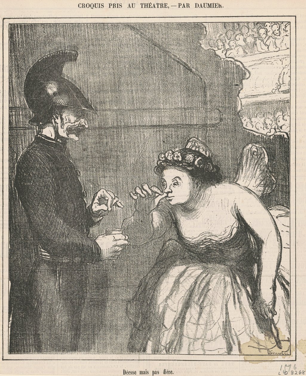 Deusa mas não orgulhosa de Honoré Daumier